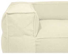 Fotoliu bean bag maro cu tapițerie din țesătură bouclé Mass Corner 125 Left – SLOWDOWN