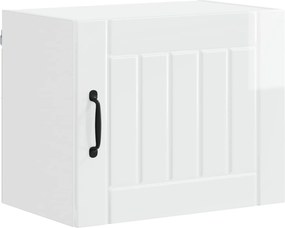 vidaXL Dulap de bucătărie Alb lucios 50 x 31 x 40 cm Lemn compozit