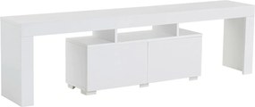 Comoda TV ENCLAVE, alb, PAL, 180x32x50 cm