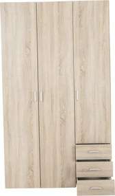 Dulap, 3 uşi, stejar sonoma, GWEN 70427