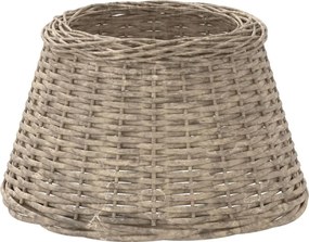 vidaXL Abajur de veioză, maro, Ø45x28 cm, răchită