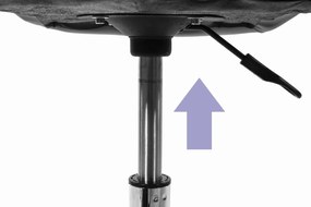 OFERTA Scaun de birou alb-gri AVOLA din piele ecologica clasa II