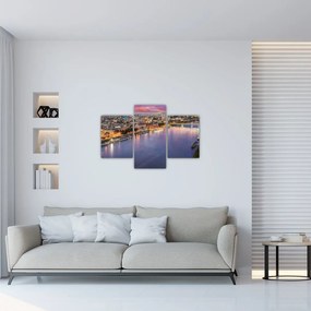 Tablou cu orașul Bratislava cu râu (90x60 cm)