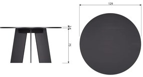 Masă de dining rotundă ø 129 cm Fries – WOOOD