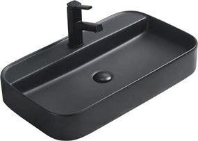 Mexen Sofia chiuvetă deasupra blatului 70 x 40 cm, negru mat - 22157085