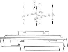 Plafonieră LED RGB dimabilă SAVATAEILA-C LED/20W/230V Eglo 99311