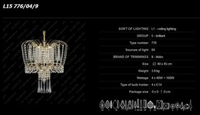 Pendul cristal Bohemia L15 776/04/9