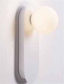 Aplica de perete design modern Blob alb