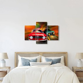 Tablou - Mașini de curse retro (90x60 cm)