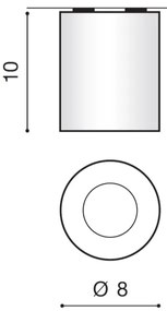 Azzardo AZ2559 - Plafonieră exterior ARO 1xGU10/50W/230V IP54