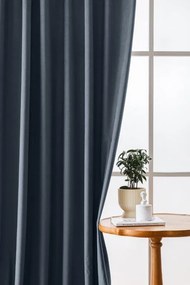 Draperie opaca gri inchis VELVET 135x250 cm Sistem de agatare: Rejansa