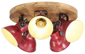 vidaXL Lampă de tavan 25 W, roșu, 50x50x25 cm, E27