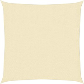 vidaXL Pânză parasolar din HDPE pătrată, 2 x 2 m, crem