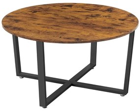 Masă de cafea ELDUR maro/negru