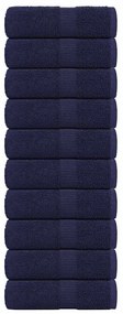 vidaXL Prosoape de baie 10 buc. FROGN Albastru marin 30x30 cm 100% bumbac