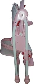 Scaun de masa pentru copii si bebe Baby Care™ reglabil in 3 trepte,pliabil, centura de siguranta, sezut comfortabil, masuta detasabila, functie