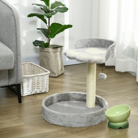 PawHut Copac de Zgariat pentru Pisici de 5kg, 41x41x44 cm, Gri | Aosom Romania