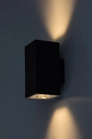 Aplica LED iluminat exterior ambiental, Protectie IP65 Urfa II negru