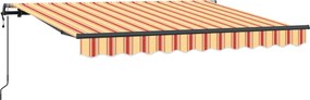 vidaXL Cortina Retractabilă Galben 350 x 200 cm țesătură
