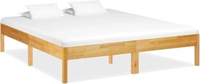 vidaXL Cadru de pat, 180 x 200 cm, lemn masiv de stejar