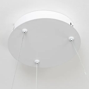 Brilagi - Lustră LED dimabilă suspendată pe cablu FALCON II LED/67W/230V Ø 40 cm, albă + telecomandă