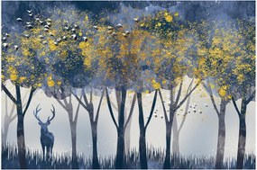 Tablou cerbul în pădure (90x60 cm)