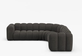 Coltar Lupine 5 locuri chenille Eden L280 cm
