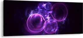 Tablou abstract cu bulbuci (120x50 cm)