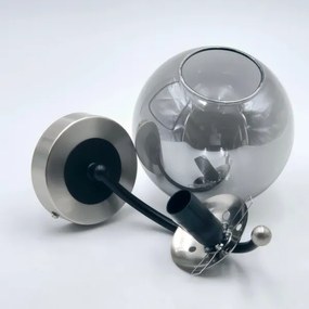 Aplică GEORGIA 1xE14/5W/230V crom mat/fumuriu