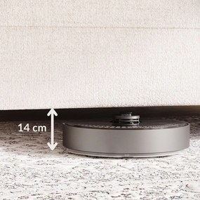 Pat bej tapițat cu spațiu de depozitare cu somieră 120x200 cm Noto – Maison de Rêve