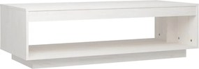 vidaXL Măsuță de cafea, alb, 110x50x33,5 cm, lemn masiv de pin