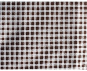 Fata de masa SAH XXL alb si maron CASA GINO , bumbac 100%, 135X160, masa 6 persoane