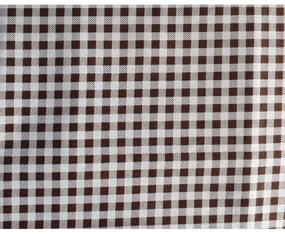 Fata de masa SAH XXL alb si maron CASA GINO , bumbac 100%, 135X160, masa 6 persoane