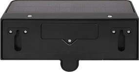 Lampă solară de perete cu LED și senzor LED/3W/3,7V IP54 1500 mAh neagră