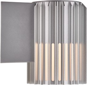 NORDLUX Aplica exterior de perete ALUDRA argintie 12.4 cm