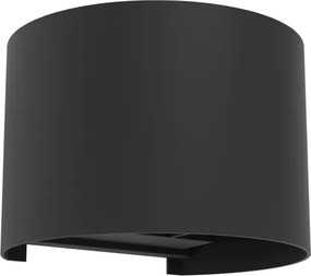 Eglo 901844 - Aplică LED de exterior CALPINO 2xLED/2,8W/230V IP54 neagră