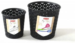 Cupă de depozitare din plastic STIL Y - L- CURVER negru