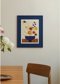 Poster 30x40 cm Colourful Bunch in Blue Vase – Frankie Penwill – The Poster Club