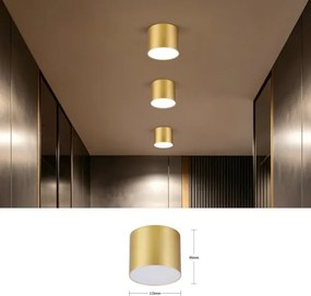 Immax NEO 07317L - LED dimabil plafonieră RONDATE 18W/230V 11,5cm Wi-Fi Tuya auriu