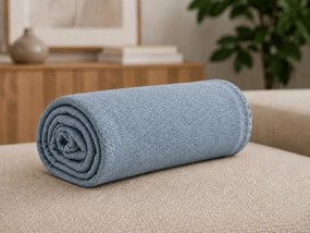 Patura fleece STRIA, sedomodra Dimensiune: 150 x 200 cm