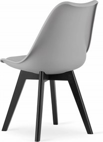 OFERTA Scaun gri deschis BALI MARK cu picioare negre II. calitate