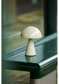 Veioză crem LED cu intensitate reglabilă (înălțime 20 cm) Mush – Hübsch