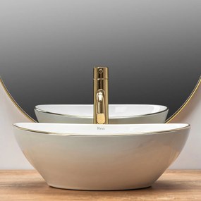 Lavoar Sofia Gold Edge ceramica sanitara - 41cm