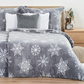 Lenjerie de pat din microflanel 4Home Silent Snowfall, 140 x 220 cm, 70 x 90 cm