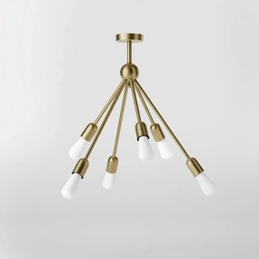 Lustra din alama cu 6 surse de lumina Sputnik