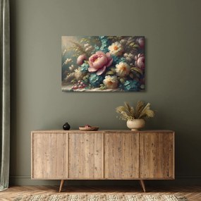 Tablou - Natură moartă cu flori - pictură (90x60 cm)