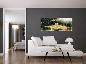 Tablou - Templul lui Zeus, Atena, Grecia (120x50 cm)
