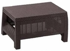 Set de mobilier de grădină Corfu Weekend Set, culoare maro, cu perne taupe calde