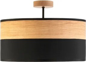 Lustră aplicată ALBA 3xE27/15W/230V Ø 40 cm negru/maro