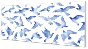 Panouri de sticlă păsări pictate